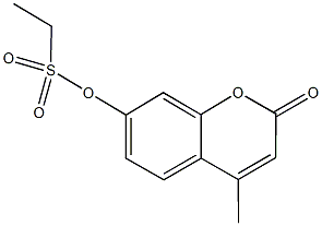 4-methyl-2-oxo-2H-chromen-7-yl ethanesulfonate 结构式