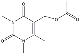 (1,3,6-trimethyl-2,4-dioxo-1,2,3,4-tetrahydro-5-pyrimidinyl)methyl acetate 结构式