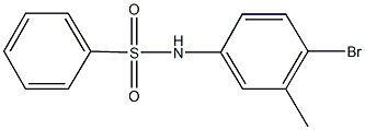 N-(4-bromo-3-methylphenyl)benzenesulfonamide 结构式