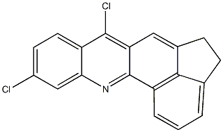 7,10-dichloro-4,5-dihydroindeno[1,7-bc]acridine 结构式