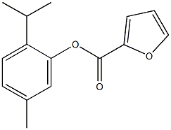 2-isopropyl-5-methylphenyl 2-furoate 结构式