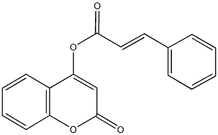 2-oxo-2H-chromen-4-yl 3-phenylacrylate 结构式