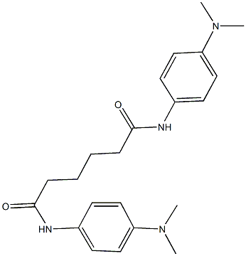 N~1~,N~6~-bis[4-(dimethylamino)phenyl]hexanediamide 结构式