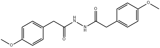 2-(4-methoxyphenyl)-N'-[(4-methoxyphenyl)acetyl]acetohydrazide 结构式