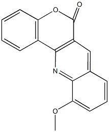 11-methoxy-6H-chromeno[4,3-b]quinolin-6-one 结构式