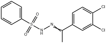 N'-[1-(3,4-dichlorophenyl)ethylidene]benzenesulfonohydrazide 结构式