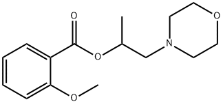 1-methyl-2-(4-morpholinyl)ethyl 2-methoxybenzoate 结构式