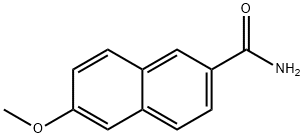 6-甲氧基-2-萘甲酰胺 结构式