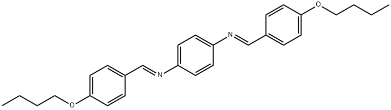 N-(4-butoxybenzylidene)-N-{4-[(4-butoxybenzylidene)amino]phenyl}amine 结构式