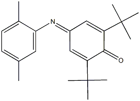 2,6-ditert-butyl-4-[(2,5-dimethylphenyl)imino]-2,5-cyclohexadien-1-one 结构式