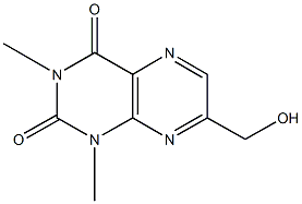 7-(hydroxymethyl)-1,3-dimethyl-2,4(1H,3H)-pteridinedione 结构式