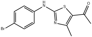 1-[2-(4-bromoanilino)-4-methyl-1,3-thiazol-5-yl]ethanone 结构式