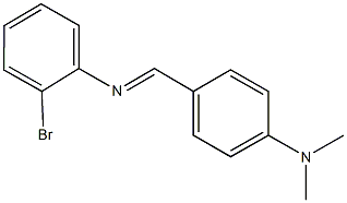 N-(2-bromophenyl)-N-[4-(dimethylamino)benzylidene]amine 结构式