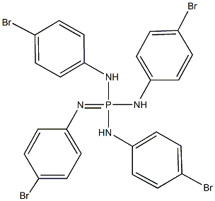 N,N',N'',N'''-terakis(4-bromophenyl)phosphorimidic triamide 结构式