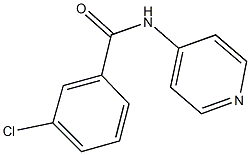 3-chloro-N-(4-pyridinyl)benzamide 结构式