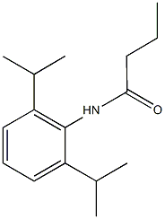 N-(2,6-diisopropylphenyl)butanamide 结构式