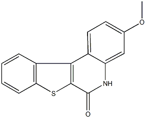 3-methoxy[1]benzothieno[2,3-c]quinolin-6(5H)-one 结构式