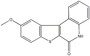 10-methoxy[1]benzothieno[2,3-c]quinolin-6(5H)-one 结构式