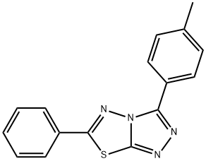3-(4-methylphenyl)-6-phenyl[1,2,4]triazolo[3,4-b][1,3,4]thiadiazole 结构式