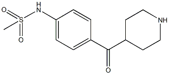 N-[4-(4-piperidinylcarbonyl)phenyl]methanesulfonamide 结构式