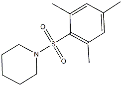 1-(mesitylsulfonyl)piperidine 结构式