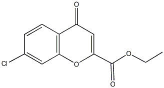 7-氯-4-氧代-4H-色烯-2-羧酸乙酯 结构式