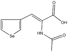 2-(acetylamino)-3-selenophen-3-ylacrylic acid 结构式