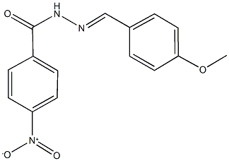 4-nitro-N'-(4-methoxybenzylidene)benzohydrazide 结构式