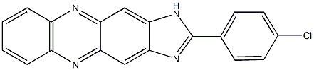 2-(4-chlorophenyl)-1H-imidazo[4,5-b]phenazine 结构式