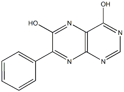 7-phenyl-4,6-pteridinediol 结构式