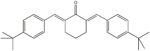 2,6-bis(4-tert-butylbenzylidene)cyclohexanone 结构式