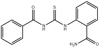 2-{[(benzoylamino)carbothioyl]amino}benzamide 结构式