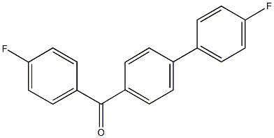 (4'-fluoro[1,1'-biphenyl]-4-yl)(4-fluorophenyl)methanone 结构式