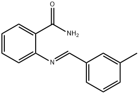 2-[(3-methylbenzylidene)amino]benzamide 结构式