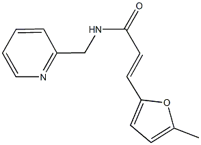 3-(5-methyl-2-furyl)-N-(2-pyridinylmethyl)acrylamide 结构式