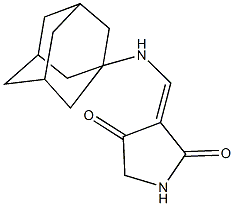 3-[(1-adamantylamino)methylene]-2,4-pyrrolidinedione 结构式