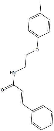 N-[2-(4-methylphenoxy)ethyl]-3-phenylacrylamide 结构式