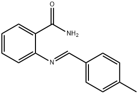 2-[(4-methylbenzylidene)amino]benzamide 结构式