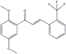 1-(2,5-dimethoxyphenyl)-3-[2-(trifluoromethyl)phenyl]-2-propen-1-one 结构式