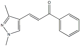 3-(1,3-dimethyl-1H-pyrazol-4-yl)-1-phenyl-2-propen-1-one 结构式