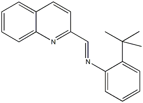 N-(2-tert-butylphenyl)-N-(2-quinolinylmethylene)amine 结构式