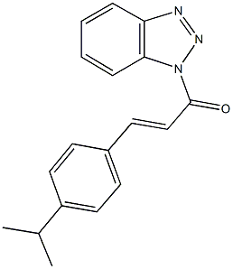 1-[3-(4-isopropylphenyl)acryloyl]-1H-1,2,3-benzotriazole 结构式