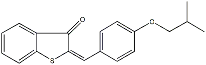 2-(4-isobutoxybenzylidene)-1-benzothiophen-3(2H)-one 结构式