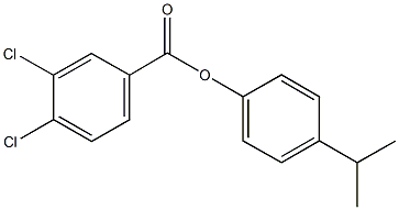 4-(1-methylethyl)phenyl 3,4-dichlorobenzoate 结构式