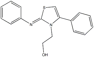 2-(4-phenyl-2-(phenylimino)-1,3-thiazol-3(2H)-yl)ethanol 结构式