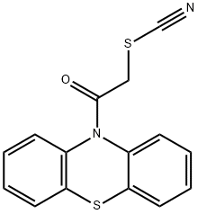 2-oxo-2-(10H-phenothiazin-10-yl)ethyl thiocyanate 结构式