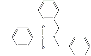 N,N-dibenzyl-4-fluorobenzenesulfonamide 结构式