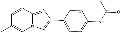 N-[4-(6-methylimidazo[1,2-a]pyridin-2-yl)phenyl]acetamide 结构式