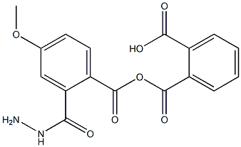 2-{[2-(4-methoxybenzoyl)hydrazino]carbonyl}benzoic acid 结构式