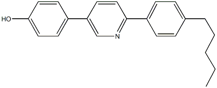 4-[6-(4-pentylphenyl)-3-pyridinyl]phenol 结构式